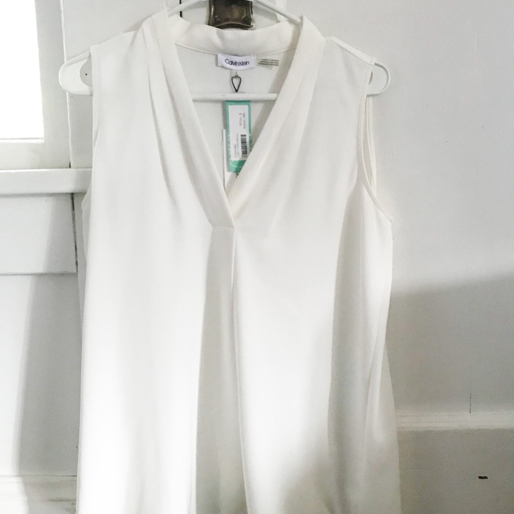Calvin Klein V Neck Blouse